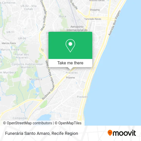 Funerária Santo Amaro map