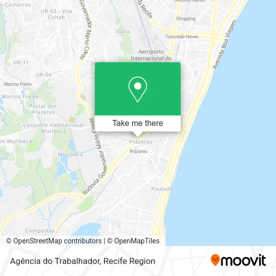 Agência do Trabalhador map