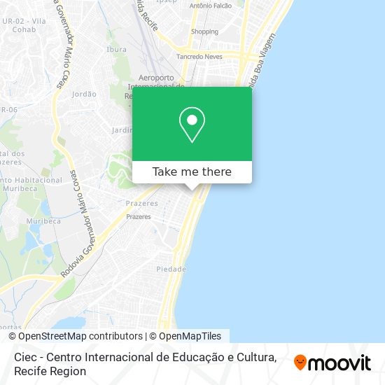 Ciec - Centro Internacional de Educação e Cultura map