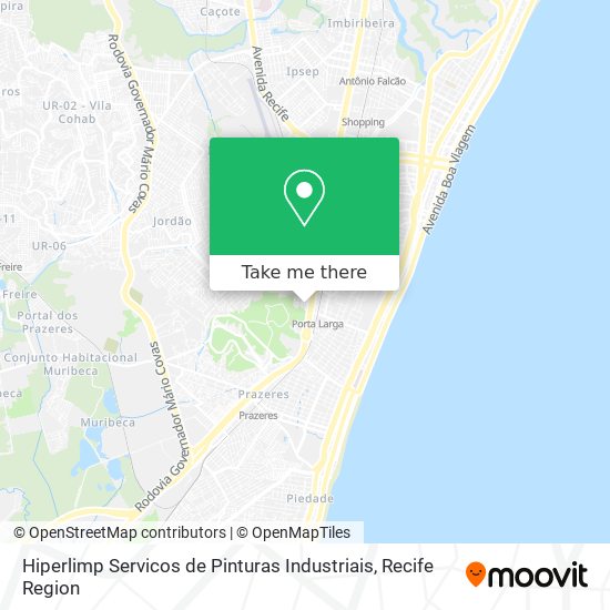 Hiperlimp Servicos de Pinturas Industriais map