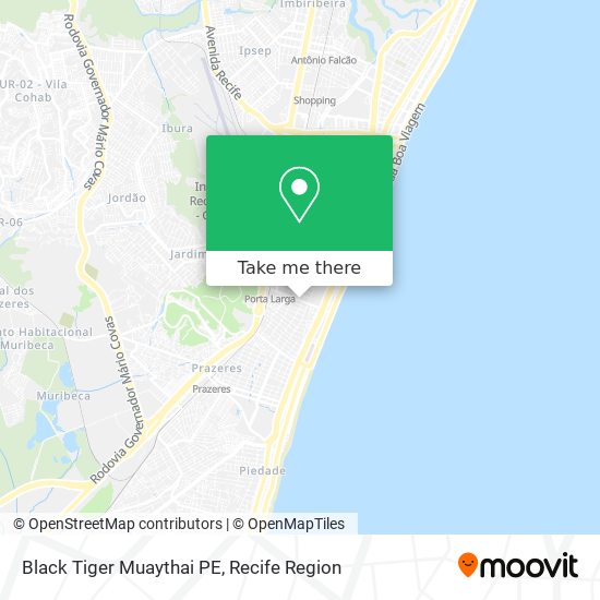 Black Tiger Muaythai PE map