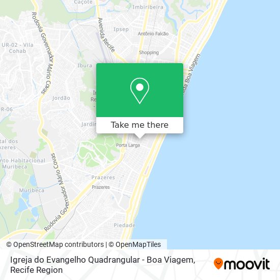 Igreja do Evangelho Quadrangular - Boa Viagem map
