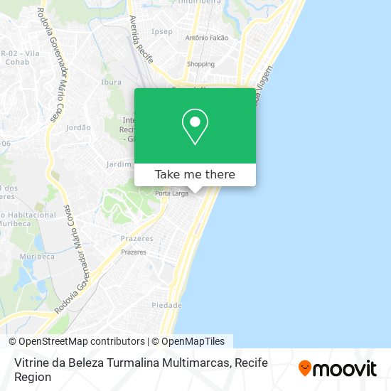 Vitrine da Beleza Turmalina Multimarcas map