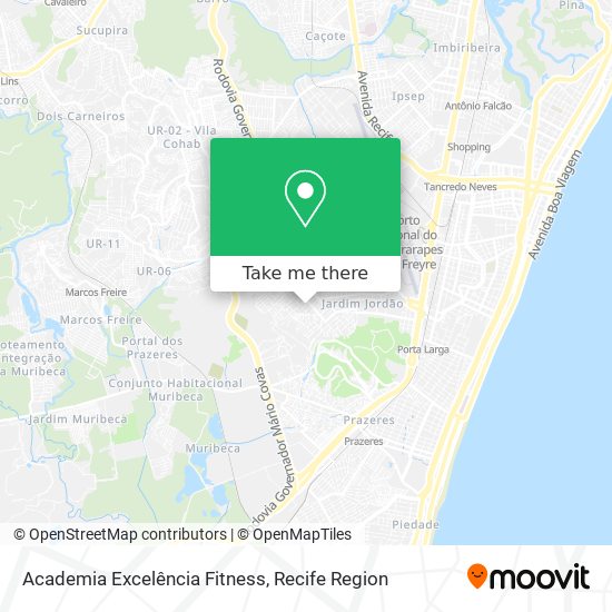 Academia Excelência Fitness map