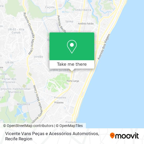 Vicente Vans Peças e Acessórios Automotivos map