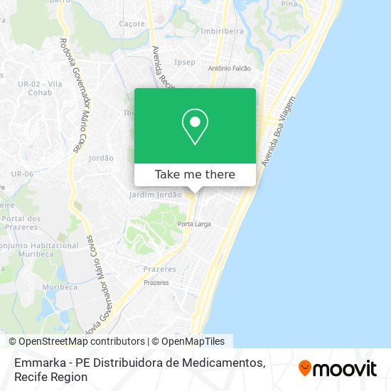 Emmarka - PE Distribuidora de Medicamentos map