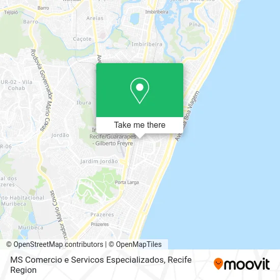 MS Comercio e Servicos Especializados map