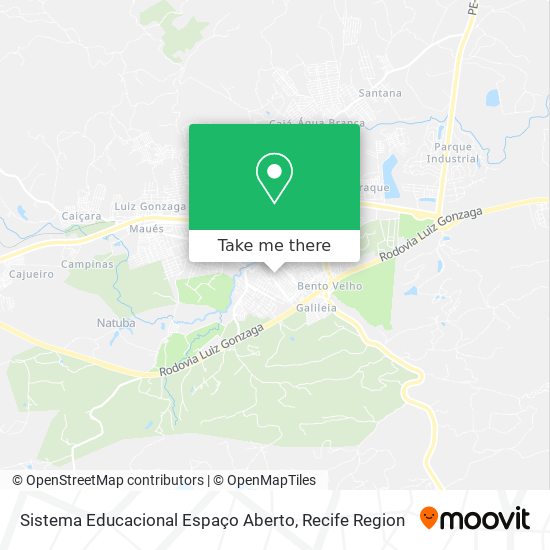 Sistema Educacional Espaço Aberto map