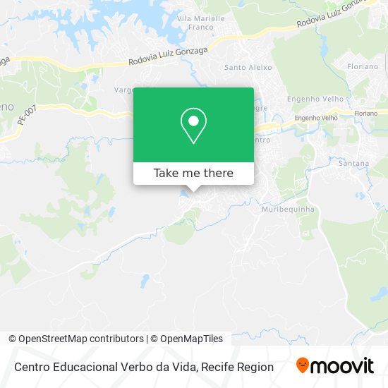 Centro Educacional Verbo da Vida map