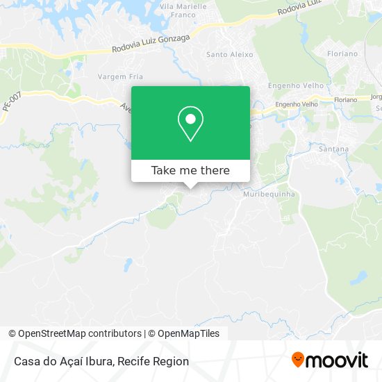Casa do Açaí Ibura map
