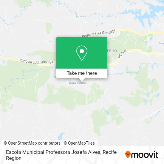 Escola Municipal Professora Josefa Alves map