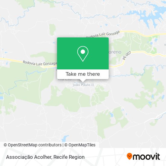 Associação Acolher map