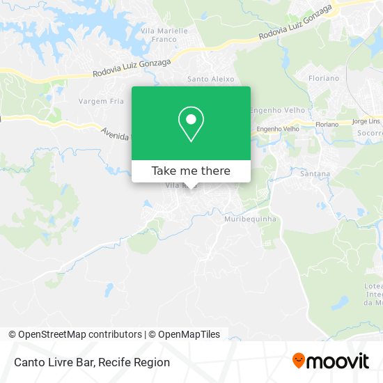 Canto Livre Bar map