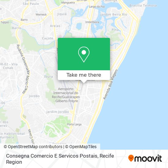 Consegna Comercio E Servicos Postais map