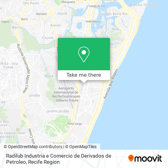 Radilub Industria e Comercio de Derivados de Petroleo map