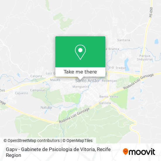 Gapv - Gabinete de Psicologia de Vitoria map