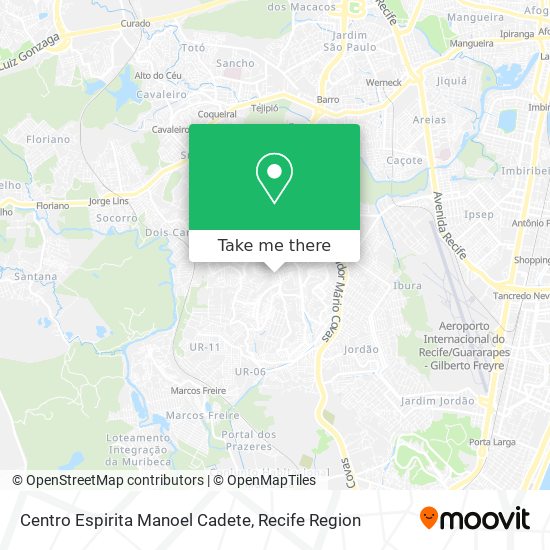 Centro Espirita Manoel Cadete map