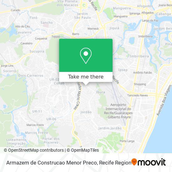 Armazem de Construcao Menor Preco map