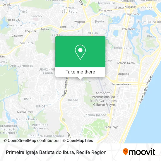 Primeira Igreja Batista do Ibura map