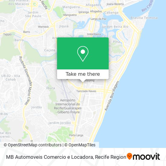 MB Automoveis Comercio e Locadora map