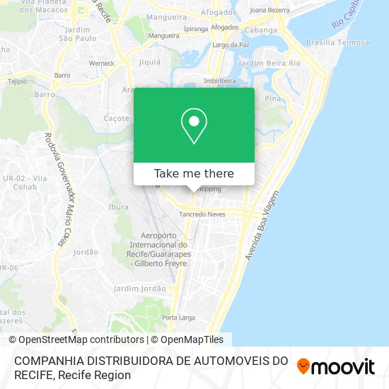COMPANHIA DISTRIBUIDORA DE AUTOMOVEIS DO RECIFE map