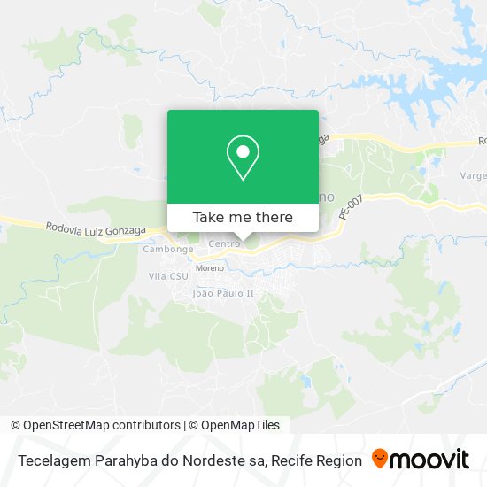 Tecelagem Parahyba do Nordeste sa map