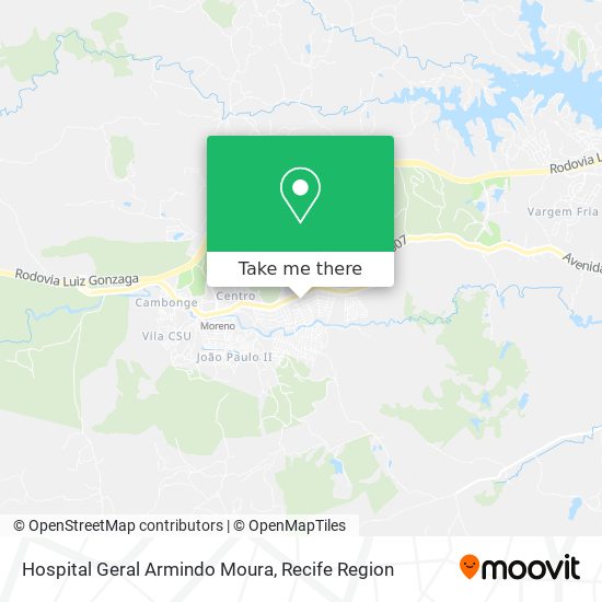 Hospital Geral Armindo Moura map