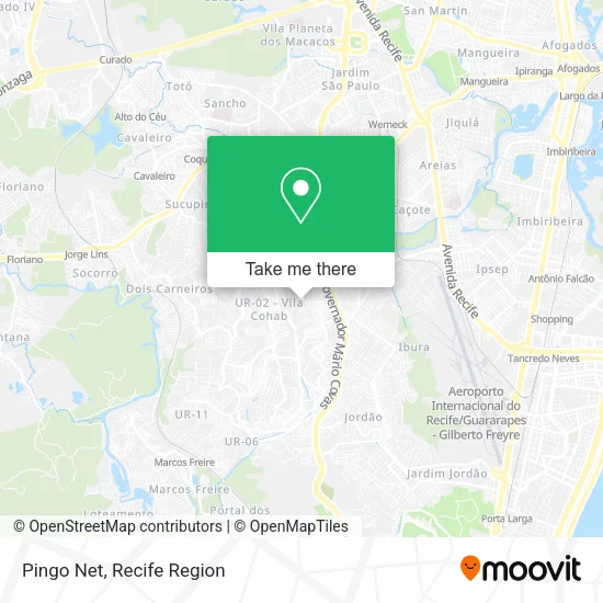 Pingo Net map