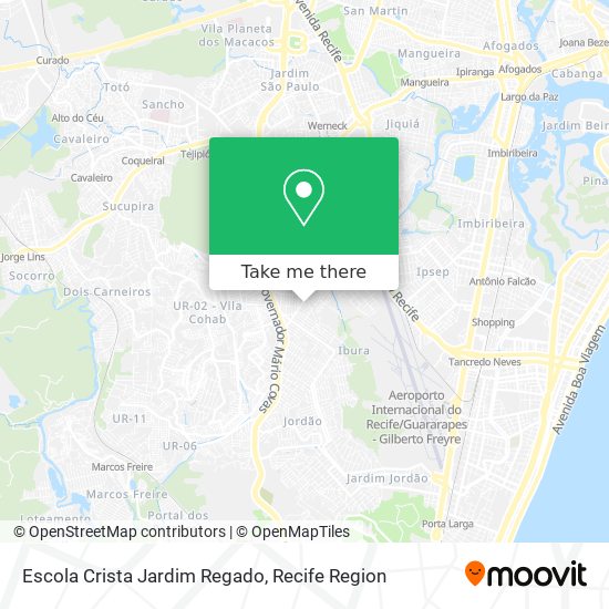 Escola Crista Jardim Regado map