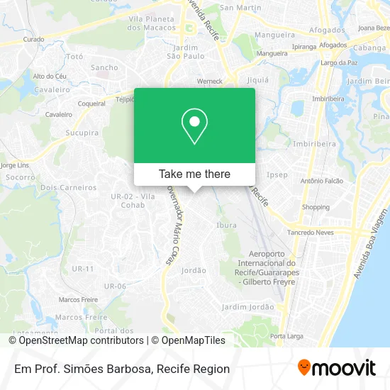 Em Prof. Simões Barbosa map