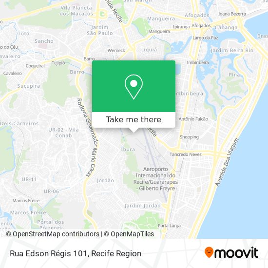 Rua Edson Régis 101 map