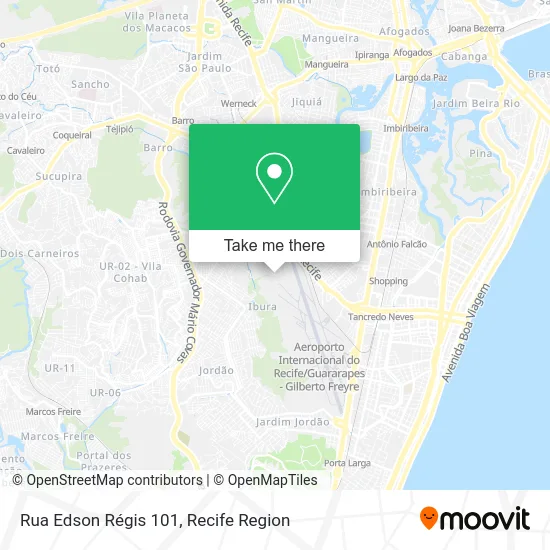 Rua Edson Régis 101 map