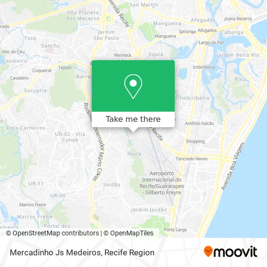 Mercadinho Js Medeiros map