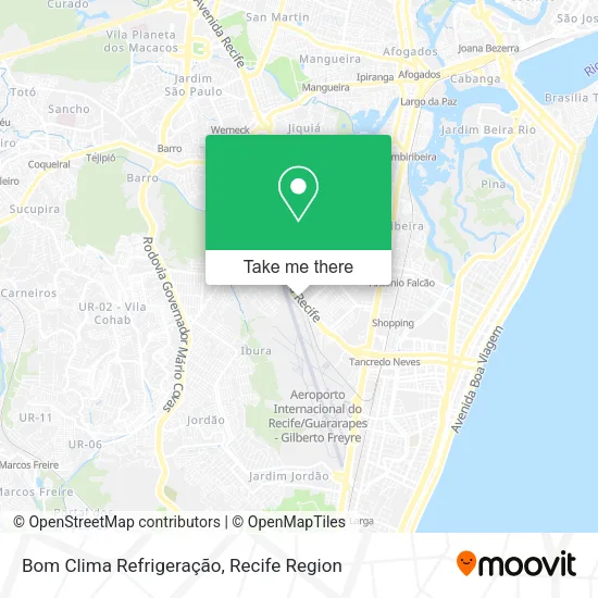 Bom Clima Refrigeração map