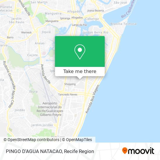 PINGO D'AGUA NATACAO map