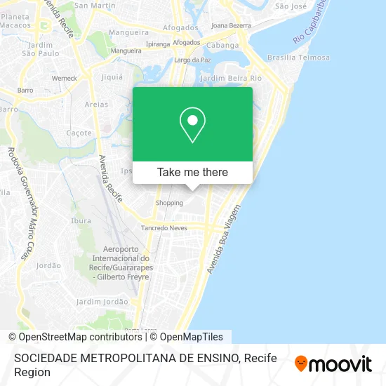 SOCIEDADE METROPOLITANA DE ENSINO map