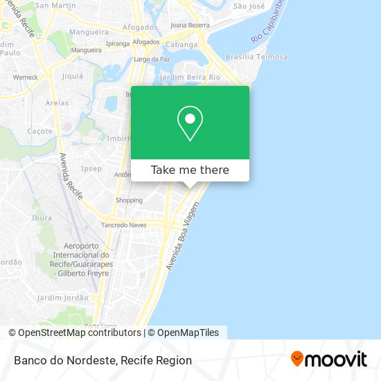 Banco do Nordeste map