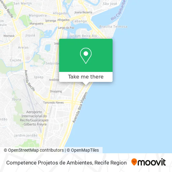 Competence Projetos de Ambientes map