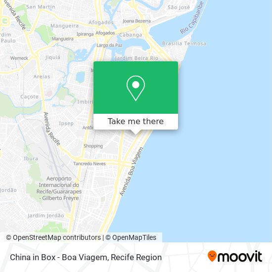 China in Box - Boa Viagem map