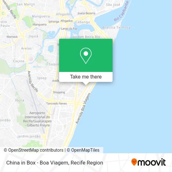 China in Box - Boa Viagem map
