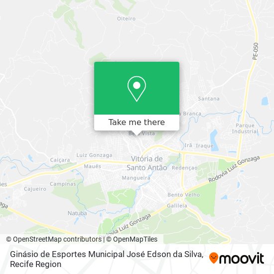 Ginásio de Esportes Municipal José Edson da Silva map