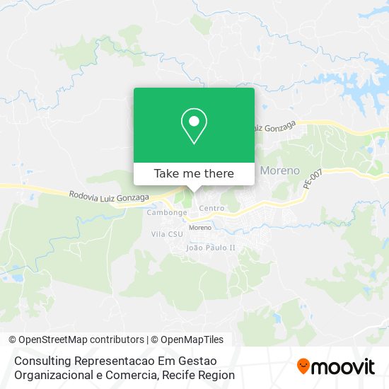 Consulting Representacao Em Gestao Organizacional e Comercia map