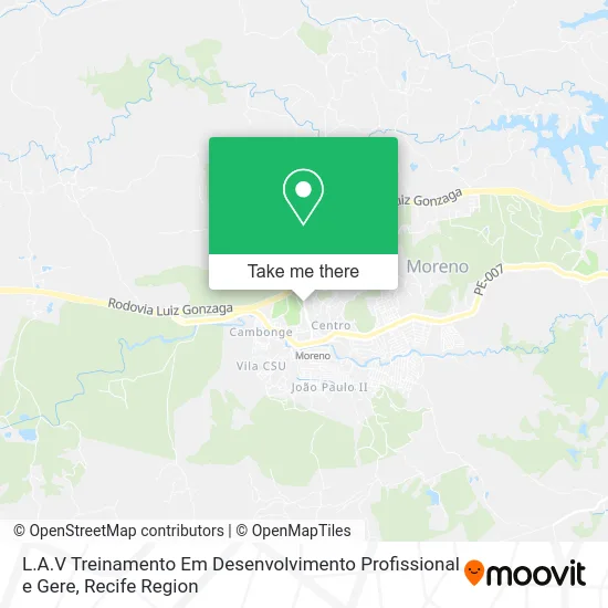 L.A.V Treinamento Em Desenvolvimento Profissional e Gere map
