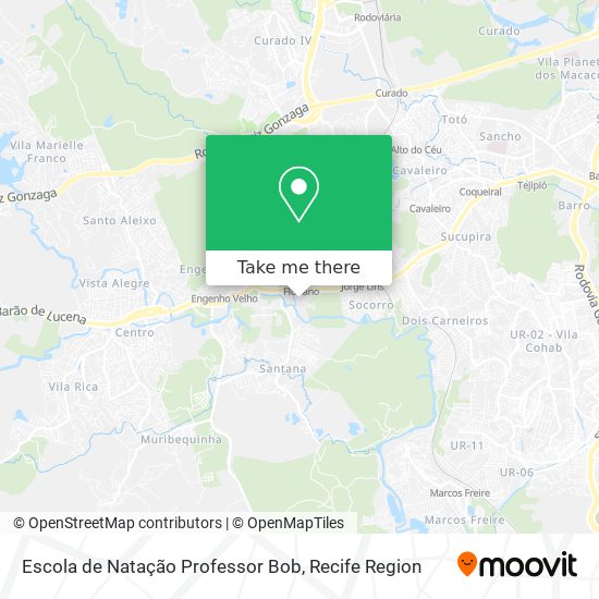 Escola de Natação Professor Bob map