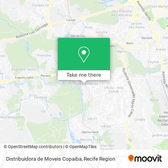 Distribuidora de Moveis Copaiba map
