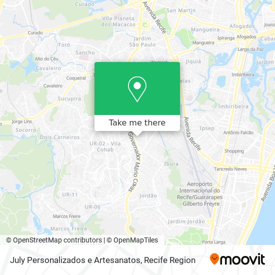 July Personalizados e Artesanatos map