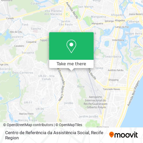 Centro de Referência da Assistência Social map