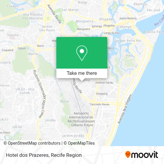 Hotel dos Prazeres map