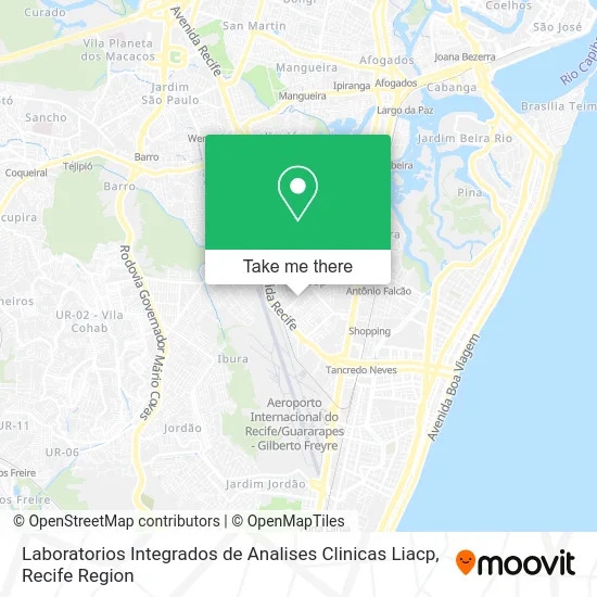 Laboratorios Integrados de Analises Clinicas Liacp map