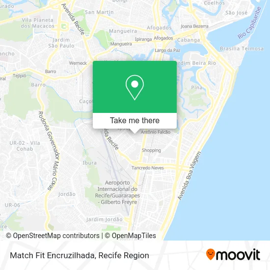 Match Fit Encruzilhada map